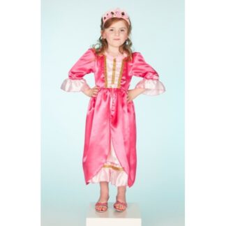 Luxe prinsessen jurk roze