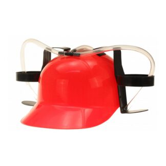 Verkleed Bier helm rood