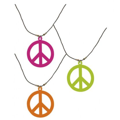 Verkleed Neon hippie ketting