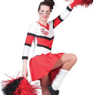 Cheerleaders jurkje met plooirok