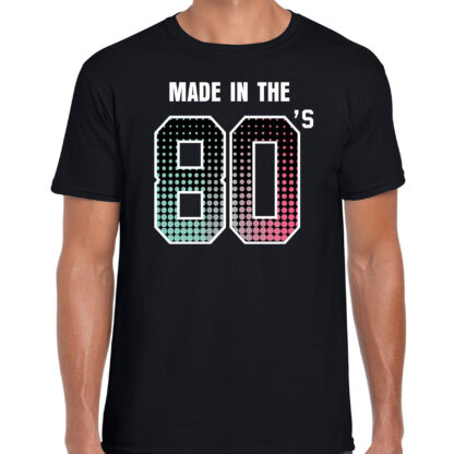 Eighties t-shirt / shirt made in the 80s / geboren in de jaren 80 zwart voor heren