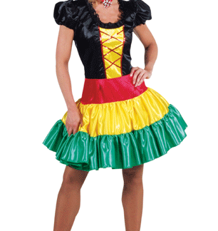 Verkleedkleding Dames jurk Brazilie