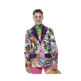 Carnaval colbert paarse print