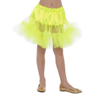 Verkleedkleding Gele petticoat voor kinderen