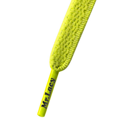 Gekleurde veters neon lime geel 130 cm